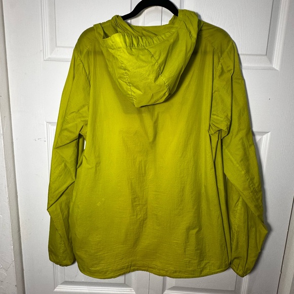 Patagonia Houdini Jacket Windbreaker Size L Chartreuse Green Packable Mens - Picture 4 of 7